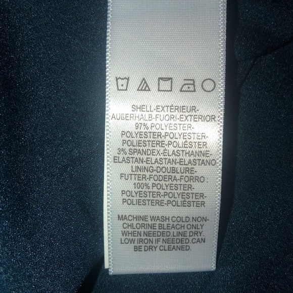 Dress The Population Catalina Fit & Flare Skater V-Neck Dress Peacock Blue Small - Picture 10 of 11